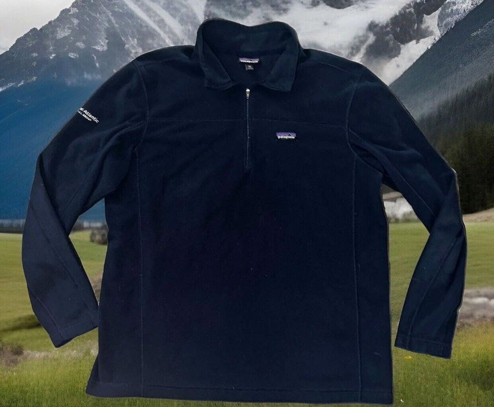 Patagonia Fleece 1/4 Zip Lightweight Pullover Jacket Size XXL Global Atlantic